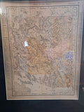 Arizona Map, framed