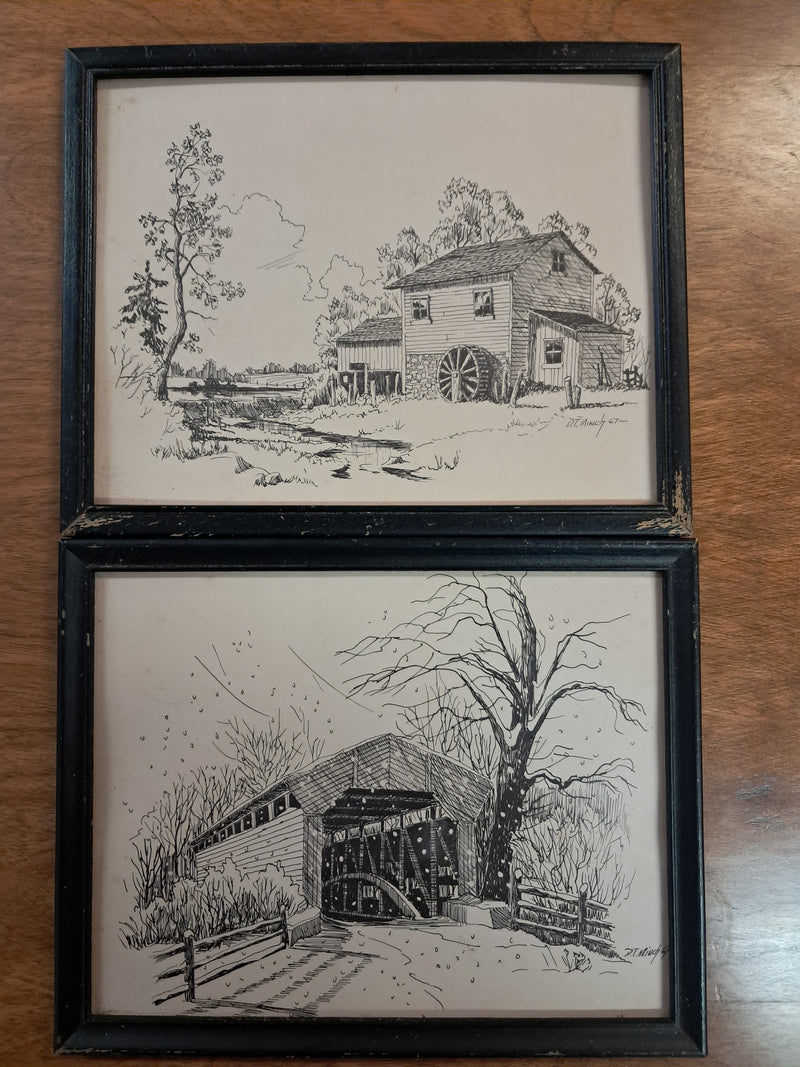 Dennis Minch Sketches set of 4