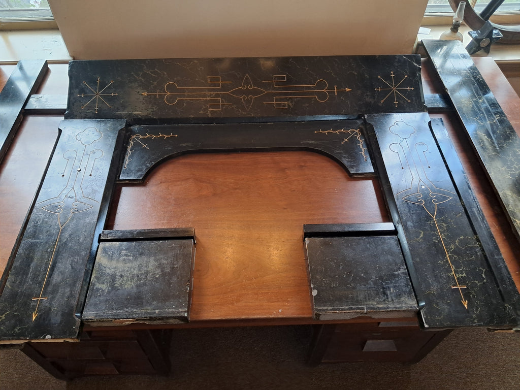 1880 Soapstone Fireplace Surround, faux marble paint